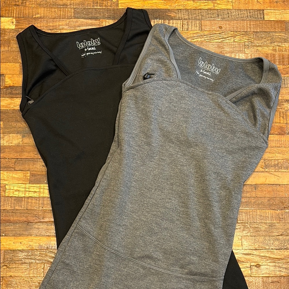 Lalabu Black and Gray Fitted Tank Tops bundle